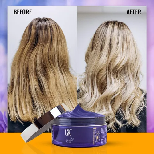 Miniatura 5 de GK HAIR Global Keratin Ultra Blonde Bombshell Masque (7.05 onzas líquidas/7.05 oz) Semi-permanente de larga duración tonificación del cabello