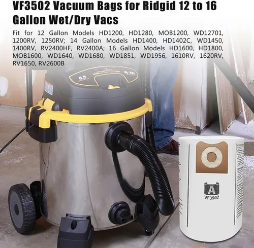 Miniatura 7 de Paquete de 2 filtros VF4000 para Ridgid Vac Wet Dry de 5-20 galones, apto para aspiradoras Husky de 6-9 galones WD5500 WD0671 RV2400A RV2600B