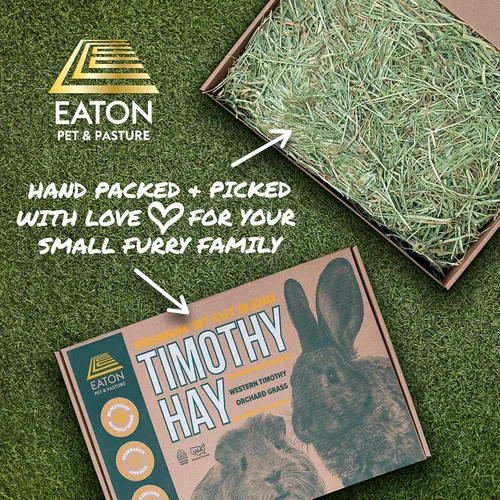 Miniatura 4 de Eaton Pet and Pasture Cultivado Naturalmente, Premium, Mezcla de Primer Corte, Mezcla Western Timothy Hay Orchard, Alimento para Animales Pequeños