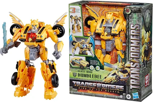 Miniatura 13 de Juguetes Transformers Rise of The Beasts Movie, Juguete Convertible Bumblebee Modo Bestia con Luces y Sonidos, Edades 6 y más, 10 pulgadas