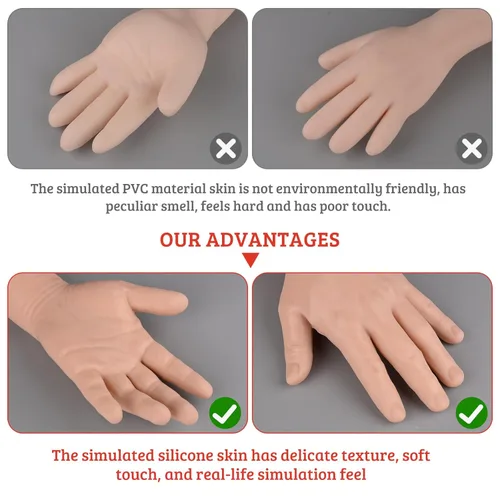 Miniatura 5 de Kit de práctica de flebotomía SimCoach para entrenamiento de inyección, kit de práctica IV con brazo de flebotomía, kit de práctica de venopunción