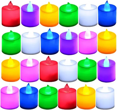 Miniatura 10 de Bolsas luminarias para velas con diseño de sol, resistentes al fuego, para bodas, Halloween, cumpleaños, Año Nuevo, fiestas, cenas, eventos Azul