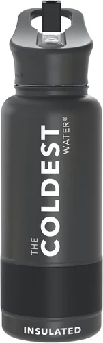 Miniatura 33 de Coldest - Botella para agua con tapa que incluye pajilla, térmica y metálica (acero inoxidable), para hombres y mujeres, color morado