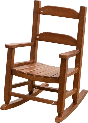 Miniatura 11 de Mecedora para niños pequeños de madera para bebés, cómodas sillas mecedoras para guardería, dormitorio, sala de estar, sala de lectura al aire Silla