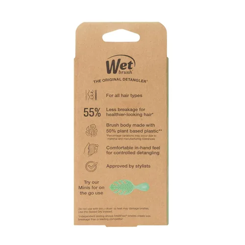 Miniatura 11 de Wet Brush Go Green - Cepillo de mano desenredante con aceite de árbol de té, cerdas ultrasuaves sin dolor que se deslizan por los enredos, protege
