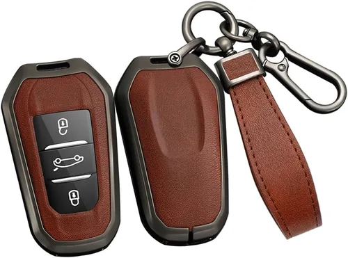Miniatura 13 de ontto Carcasa de metal para llave de automóvil para Peugeot 508/2008/3008/5008, 5008, funda para llave de control remoto inteligente para Citroen C3