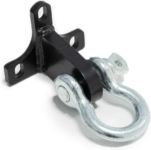 SuperATV Placa de enganche delantero/gancho de remolque delantero para Polaris RZR XP Turbo / XP 4 Turbo 2019+ 2019 - Incluye grillete de 1/2
