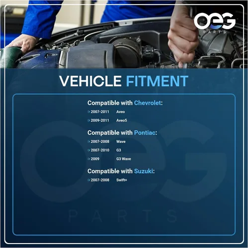 Miniatura 4 de OEG Parts Nuevo motor del limpiaparabrisas delantero compatible con Chevrolet Aveo, compatible con Pontiac G3, compatible con Suzuki Swift+ 2007