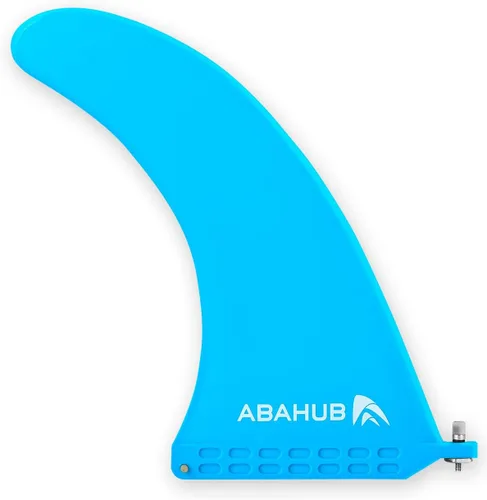 Miniatura 9 de Abahub Aleta central única SUP de 9/10 pulgadas con 1 tornillo de aleta sin herramienta, aletas de repuesto de SUP reforzadas con fibra de vidrio