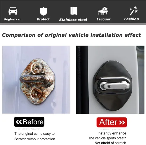 Miniatura 3 de Compatible con Honda Civic Accord CR-V XR-V HR-V UR-V Odyssey Crosstour Pilot Veze para cubiertas de pestillos de cerradura de puerta de automóvil