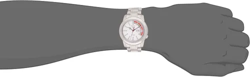 Miniatura 5 de SEIKO SNKK25 5 - Reloj de acero inoxidable con esfera blanca para hombre, Esqueleto Blanco, Bobinado automático, cuerda automática