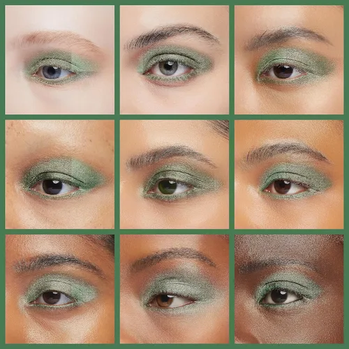 Miniatura 4 de Lápiz delineador de ojos y sombra de ojos verde brillante, lápiz de sombra de ojos cremoso, brillante, suave, hipoalergénico, resistente al agua