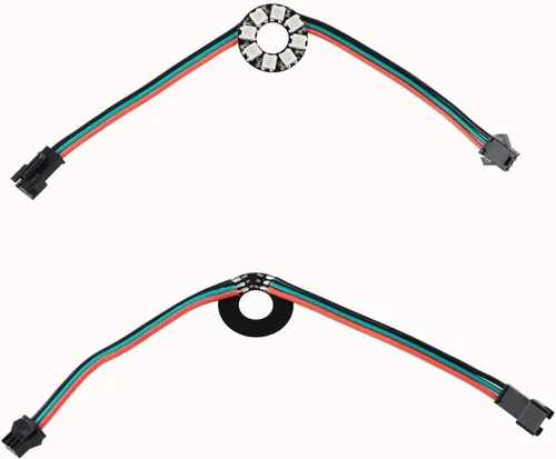 Miniatura 3 de Anillo LED direccionable WS2812 de 8 bits con cable SM2.54-3P, DC5V WS2812B 5050 RGB LED con controladores integrados de píxeles de control