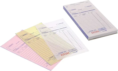 Miniatura 7 de AmerCareRoyal - Bloc de cheques para invitados, 14 líneas, tres partes sin carbono, 3.4 x 6.69, 50 formas/bloc, 50 almohadillas/caja