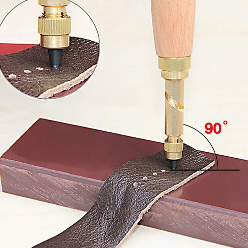 Miniatura 6 de Herramienta de cuero ajustable para taladro, perforadora de papel, perforadora de papel, perforadora de manualidades, perforadora de agujero