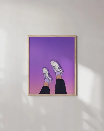 Miniatura 5 de HAUS AND HUES Arte de pared morado - Pósteres estéticos para habitación, decoración de pared morada para dormitorio, pósteres estéticos para Turvy