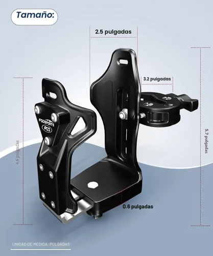 Miniatura 9 de FODSPORTS Portavasos para motocicleta, ATV, soporte mejorado para bebidas de motocicleta con abrazadera de metal de 0.5 a 1.57 pulgadas, soporte