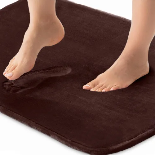 Miniatura 46 de GORILLA GRIP Alfombras de Baño de Espuma Viscoelástica, Tapetes de Baño de Terciopelo Suave y Absorbente, Puntos Duraderos en la Parte Inferior