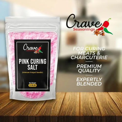 Miniatura 2 de Crave Pink Curing Salt #1 2.5 LB JUMBO XL Bag - Polvo de Praga, Instacure #1 - Fabricado en Estados Unidos, cura premium para conservación