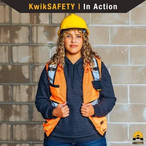 Miniatura 7 de KwikSafety - Charlotte, NC - RoadBOSS Economy & Premium Safety Vest for Women [SNUG-FIT] Class 2 ANSI Tested OSHA Amarillo