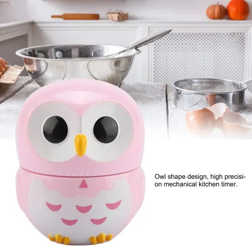 Miniatura 2 de Temporizador digital, lindos temporizadores con forma de animal para cocinar, temporizador de cocina con forma de búho, gestión del tiempo
