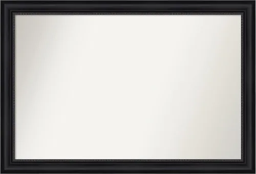 Miniatura 258 de Amanti Art Espejo personalizado, espejo de baño negro Astor, espejo de pared o espejo de tocador de baño sobre el fregadero (25 x 25 pulgadas)