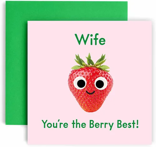 Miniatura 16 de Huxters Tarjetas de cumpleaños para hombres – You're the Berry Best Boyfriend Tarjeta de cumpleaños para él – Divertida tarjeta de aniversario
