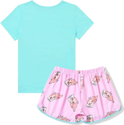 Miniatura 2 de Jxstar Conjuntos de pijamas para niñas, pijamas de unicornio para niños pequeños, ropa de dormir de algodón de verano