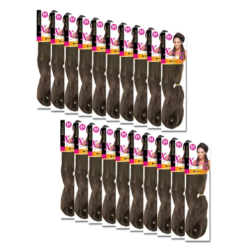 Miniatura 22 de Realistic Trenza original X-Pression 84 pulgadas 100% Kanekalon (paquete de 3, 1) M-61XPRES84