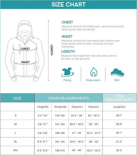 Miniatura 6 de Heathyoga Chaqueta de esquí impermeable para hombre, chaqueta de snowboard para hombre, chaqueta de nieve, chaquetas de esquí, chaquetas