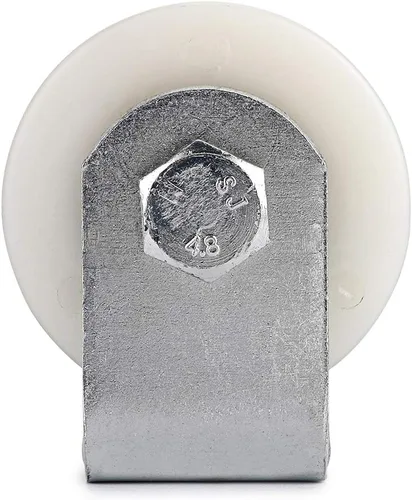 Miniatura 6 de Skelang Rodillo guía de puerta deslizante de 6 pulgadas con soporte soldado con poste soldado, guía de puertas corredizas de nailon duro UHMW