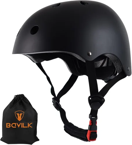 Miniatura 7 de Casco de bicicleta para niños pequeños, 2 tamaños ajustables, para niños y niñas, multideporte, ajustable, para scooter, bicicleta, monopatín