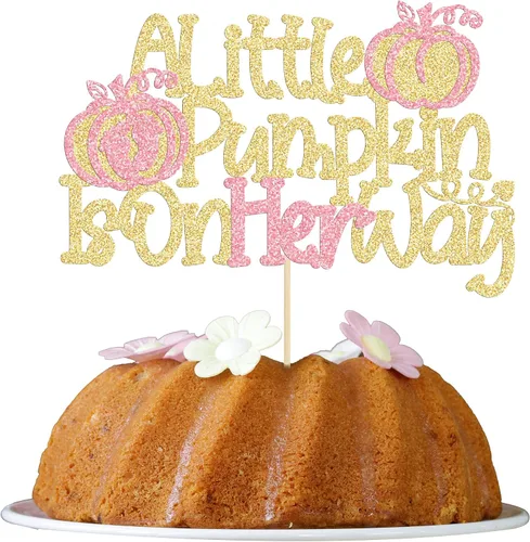 Miniatura 17 de Gyufise Decoración para pastel de calabaza pequeña, decoración de pastel de calabaza, baby shower, decoración de pastel temático de otoño, baby