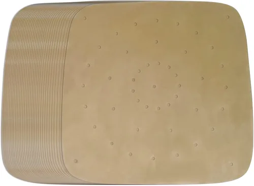 Miniatura 8 de Forros de papel pergamino para freidora de aire sin blanquear de tamaño extra grande (12 x 12 pulgadas), cuadrados, 125 unidades, compatibles