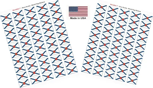 Miniatura 21 de 100 calcomanías de la bandera de Alaska; 1.5" x 1" hechas en Estados Unidos, calcomanías autoadhesivas de la bandera del estado para álbumes