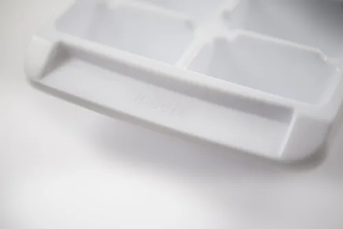 Miniatura 5 de Kitch Bandeja de cubitos de hielo blanco de fácil liberación, 16 bandejas de cubos (paquete de 4) (paquete de 4 - 64 cubos)