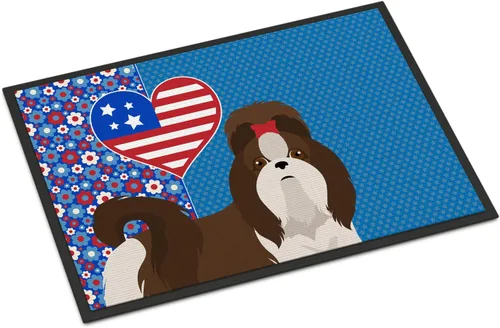 Miniatura 12 de Caroline's Treasures WDK5119JMAT Airedale Terrier USA - Tapete para interiores o exteriores, 24 x 36 pulgadas, tapete para puerta delantera
