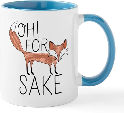 Miniatura 19 de CafePress Taza de café de cerámica For Fox Sake de 11 oz (11.0 fl oz)
