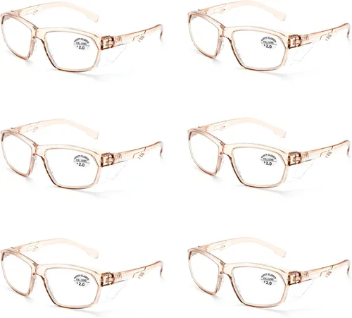 Miniatura 129 de ProtectX Elegantes gafas de seguridad antivaho y resistentes a los arañazos, gafas de protección UV, lentes de bloqueo de luz azul para hombres