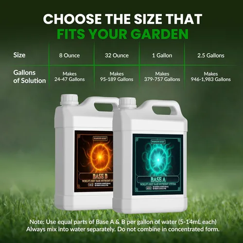 Miniatura 8 de El mejor sistema base de nutrientes, paquete base secreto Humboldts a y b, fertilizante/nutriente liquido para cultivos de flores y etapas