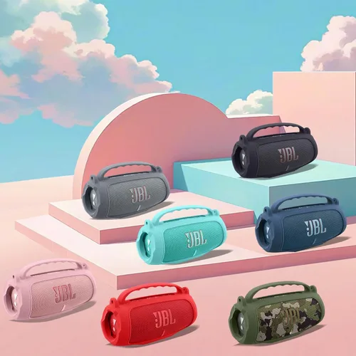 Miniatura 8 de Funda de silicona compatible con JBL Charge 5 Altavoz Bluetooth portátil impermeable (Cubierta de silicona rosa)