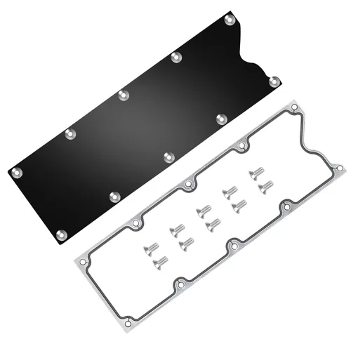 Miniatura 3 de LS Gen 3 Valley - Placa de cubierta con junta y sellos de perfil bajo, sensor de golpe de aluminio para LSX LS1 LM7 LR4 LQ4 LS6 L59 LQ9 LM4 L33