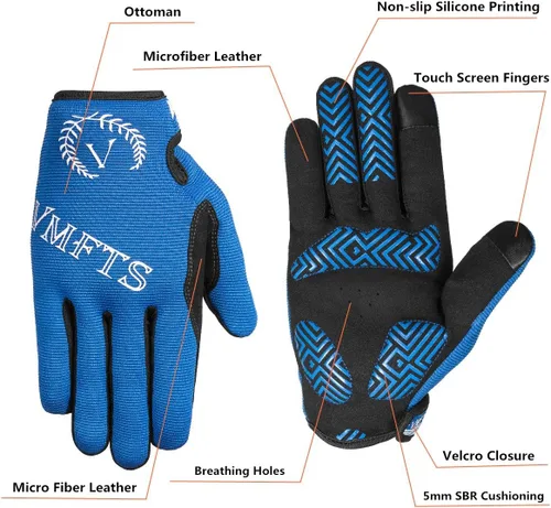 Miniatura 3 de Guantes de ciclismo Guantes deportivos de gel sin dedos y dedos completos para fitness, levantamiento de pesas, carreras, entrenamiento, escalada