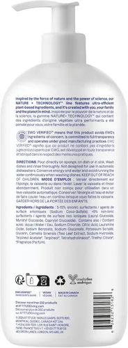 Miniatura 7 de ATTITUDE Jabón para Platos, Verificado por EWG, Líquido para Lavar Platos a Base de Plantas y Vegano, De Origen Natural, Aroma a Ralladura