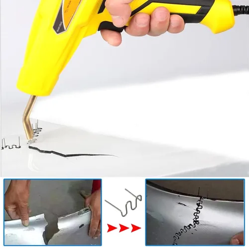 Miniatura 3 de 1000 grapas de soldadura de plástico caliente 0.024 in automotriz reparación de plástico grapas de soldadura para todos los coches, barra