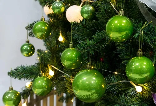 Miniatura 8 de AMS - Adornos chapados, bolas de Navidad, de 40 quilates, colección de árbol para decoración de fiestas de boda, vacaciones, fiesta