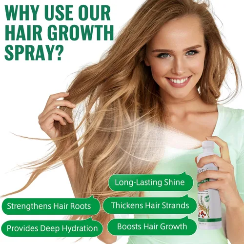 Miniatura 8 de Spray de suero para el crecimiento del cabello, spray natural para el crecimiento del cabello con biotina, batana, romero y aceite de ricino