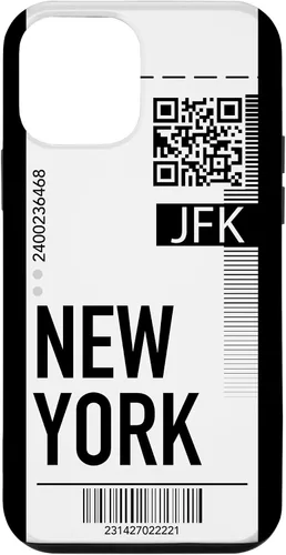 Miniatura 16 de Funda para iPhone 13 Pro Max New York Air Flight Ticket Phone Case