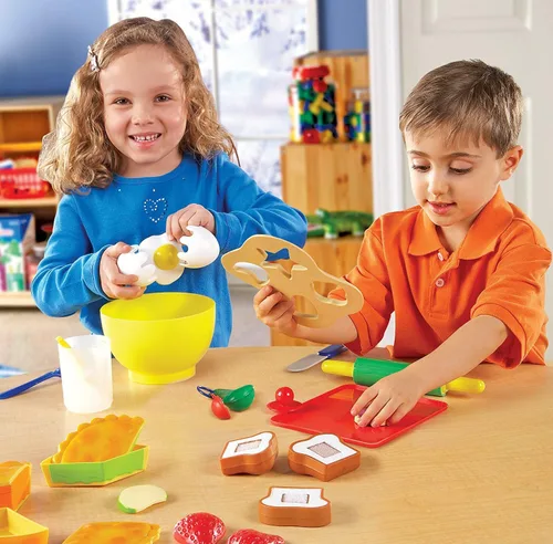 Miniatura 2 de Learning Resources Pretend & Play Juego de Panadería - 31 Piezas, Edades 3+, Juguetes de Panadería para Niños Pequeños, Cocina de Comida Preescolar