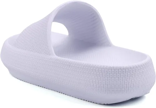 Miniatura 9 de FJPTREN Zapatos de nube para niños y niñas, sandalias acolchadas antideslizantes, zapatos de ducha ligeros, plataforma para niños, suela gruesa